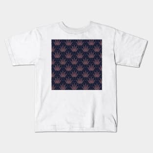 Art Deco elegance - navy blush Kids T-Shirt